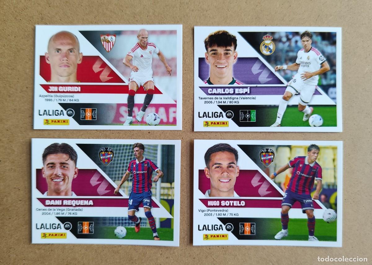 Cromos de f&uacute;tbol: Liga este 26/27 - Lote - Guridi - Carlos Espi - Requena - Sotelo - Descripci&oacute;n
