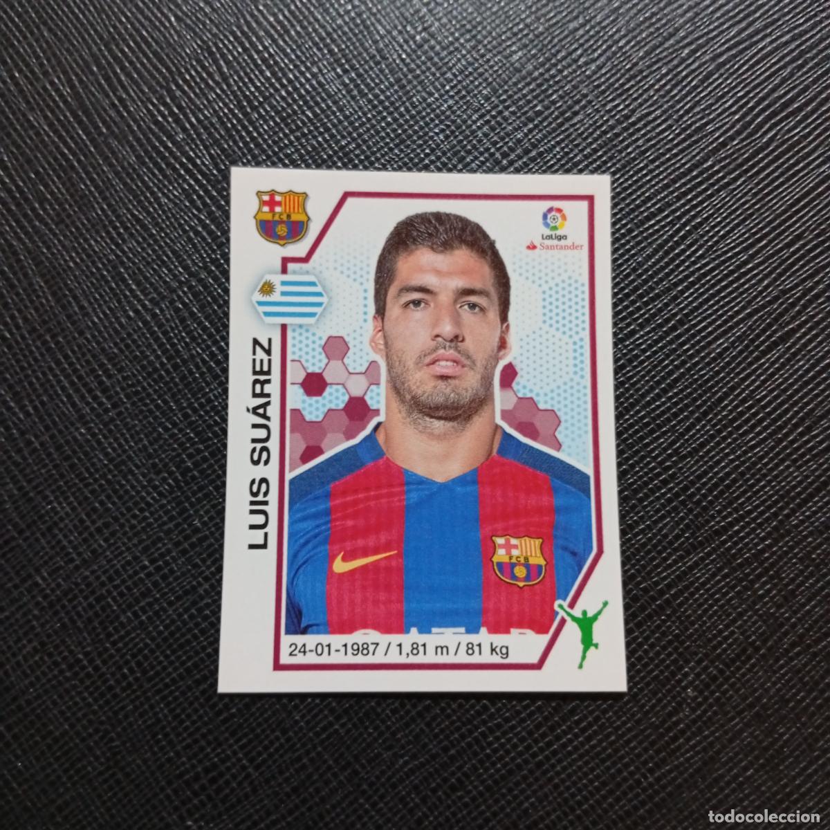 Football Stickers: 53 LUIS SUAREZ BARCELONA PANINI 2016 2017 CROMO 16 17 FUTBOL LIGA - SIN PEGAR - A215 PG5