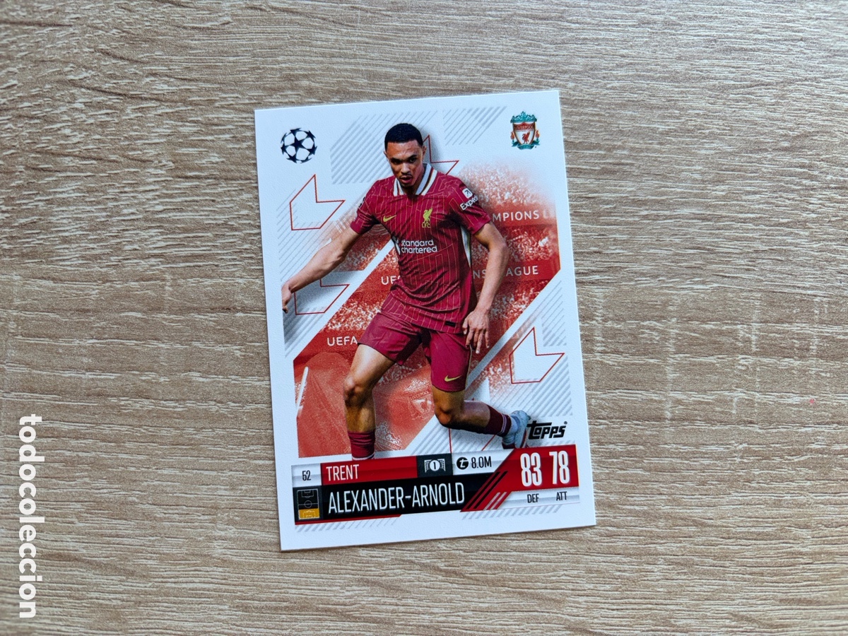 Cromos de f&uacute;tbol: 62 TRENT ALEXANDER-ARNOLD MATCH ATTAX TOPPS 2023 2024 LIVERPOOL FC