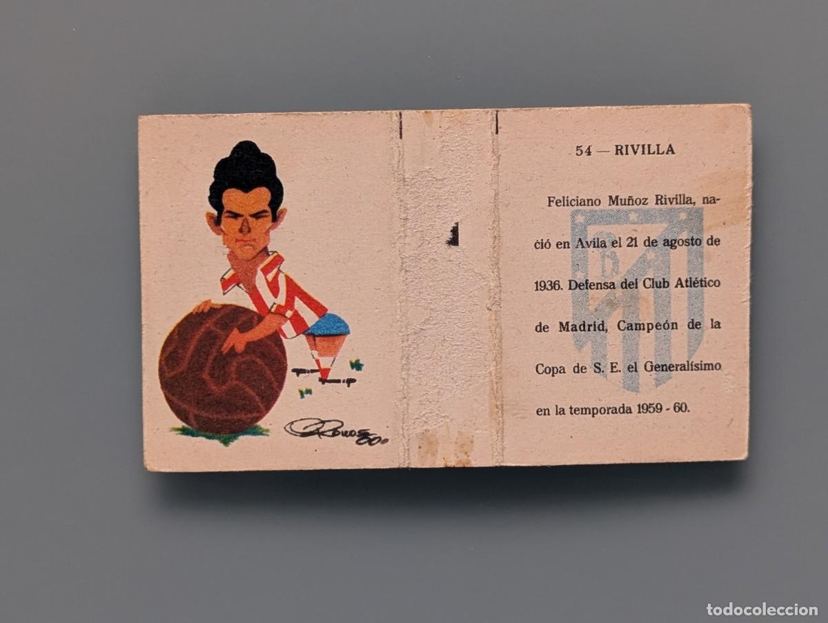 Cromos de f&uacute;tbol: DIFICIL CROMO ORIGINAL VERY RARE CARD RIVILLA ATLETICO MADRID 1960 JORNADA DEPORTIVA FOOTBALL FUTBOL