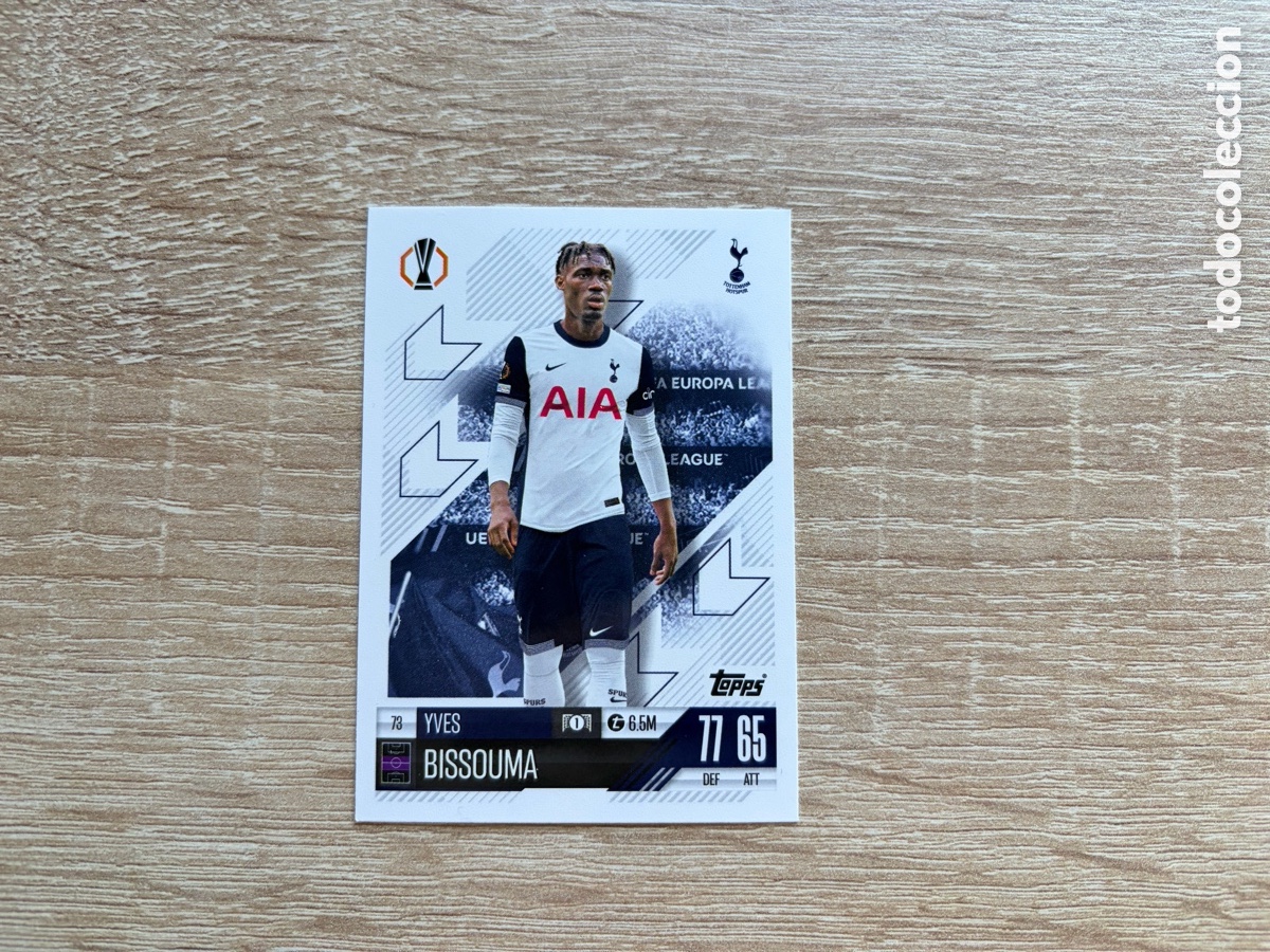 Cromos de f&uacute;tbol: 73 YVES BISSOUMA MATCH ATTAX TOPPS 2023 2024 TOTTENHAM HOTSPUR