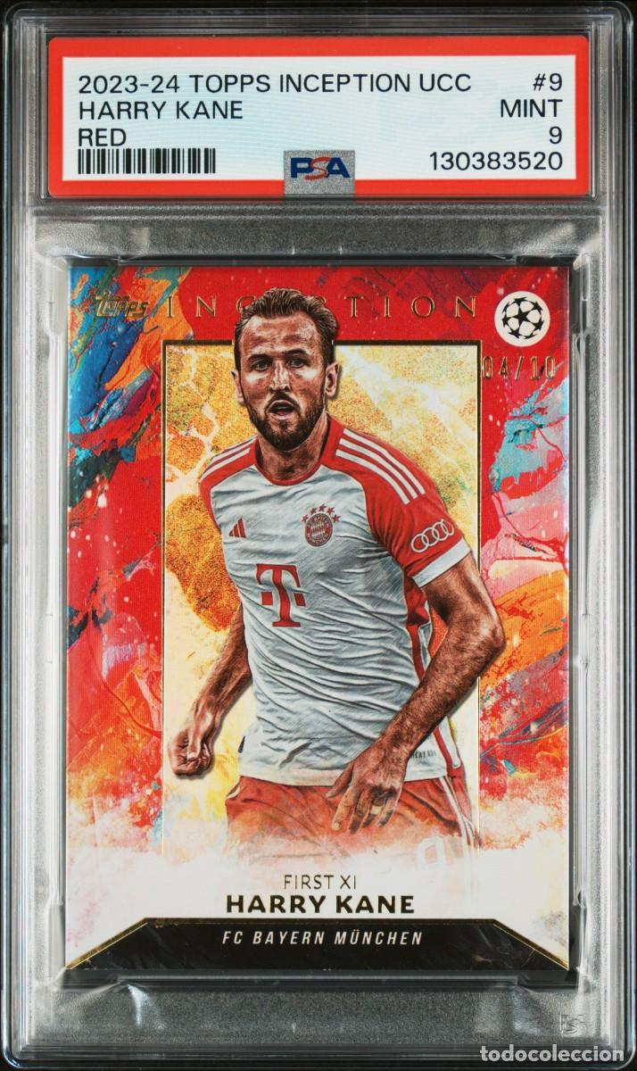 Cartes &agrave; collectionner de Football: Harry Kane 04/10 #9 Bayern Munich Topps Inception UCC 2023 24 PSA 9