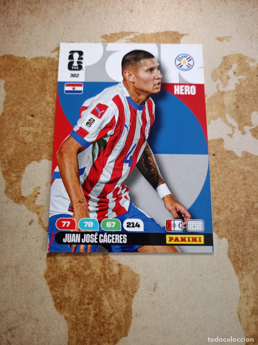 Cartes &agrave; collectionner de Football: Paraguay 362 JUAN JOS&Eacute; C&Aacute;CERES Adrenalyn WORLD cup 2026