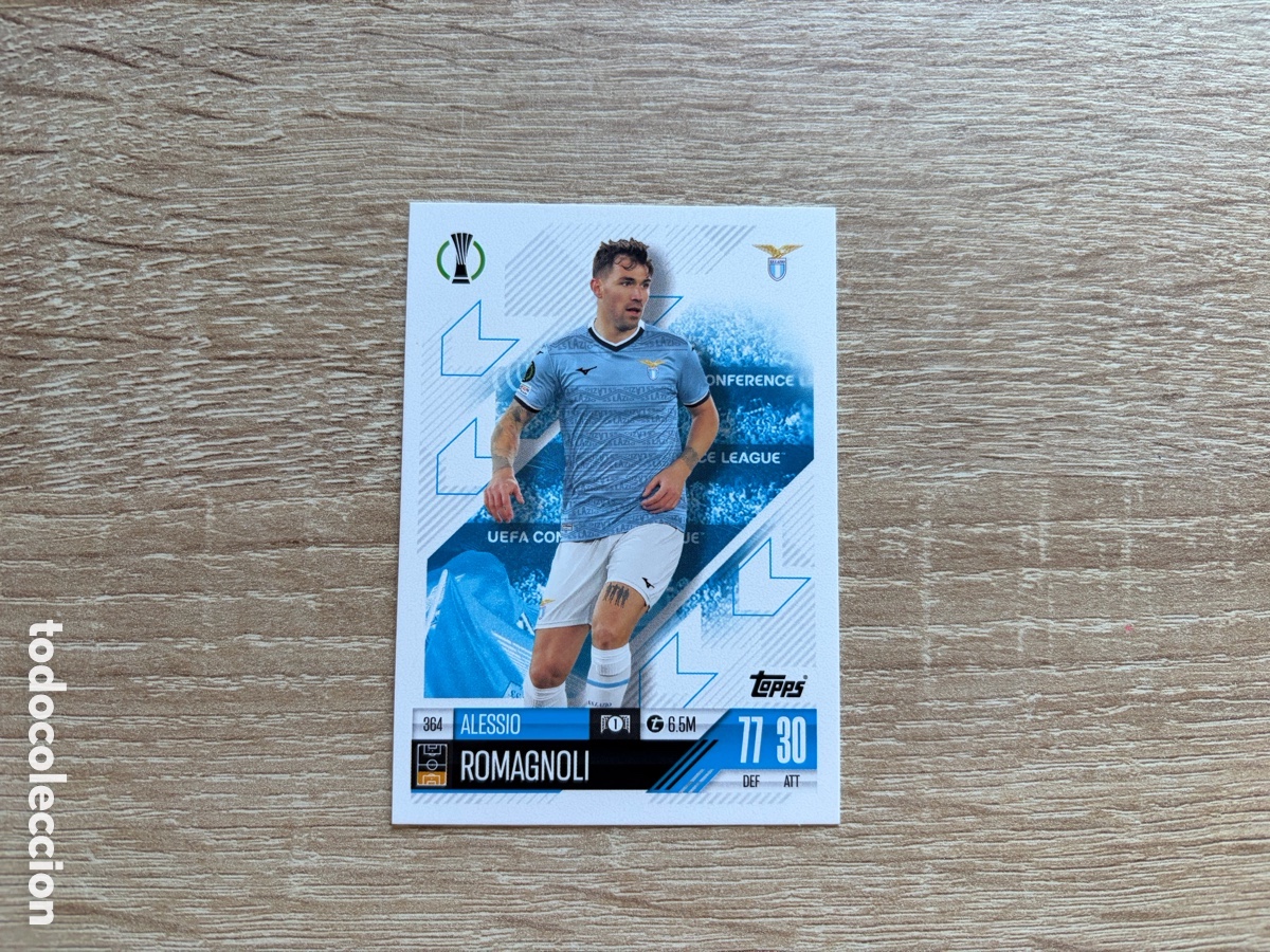 Cromos de f&uacute;tbol: 364 ALESSIO ROMAGNOLI MATCH ATTAX TOPPS 2024 2025 SS LAZIO ERROR CONFERENCE LEAGUE