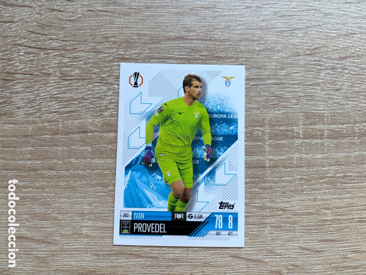 Cromos de f&uacute;tbol: 362 IVAN PROVEDEL MATCH ATTAX TOPPS 2024 2025 SS LAZIO EUROPA LEAGUE CORREGIDA