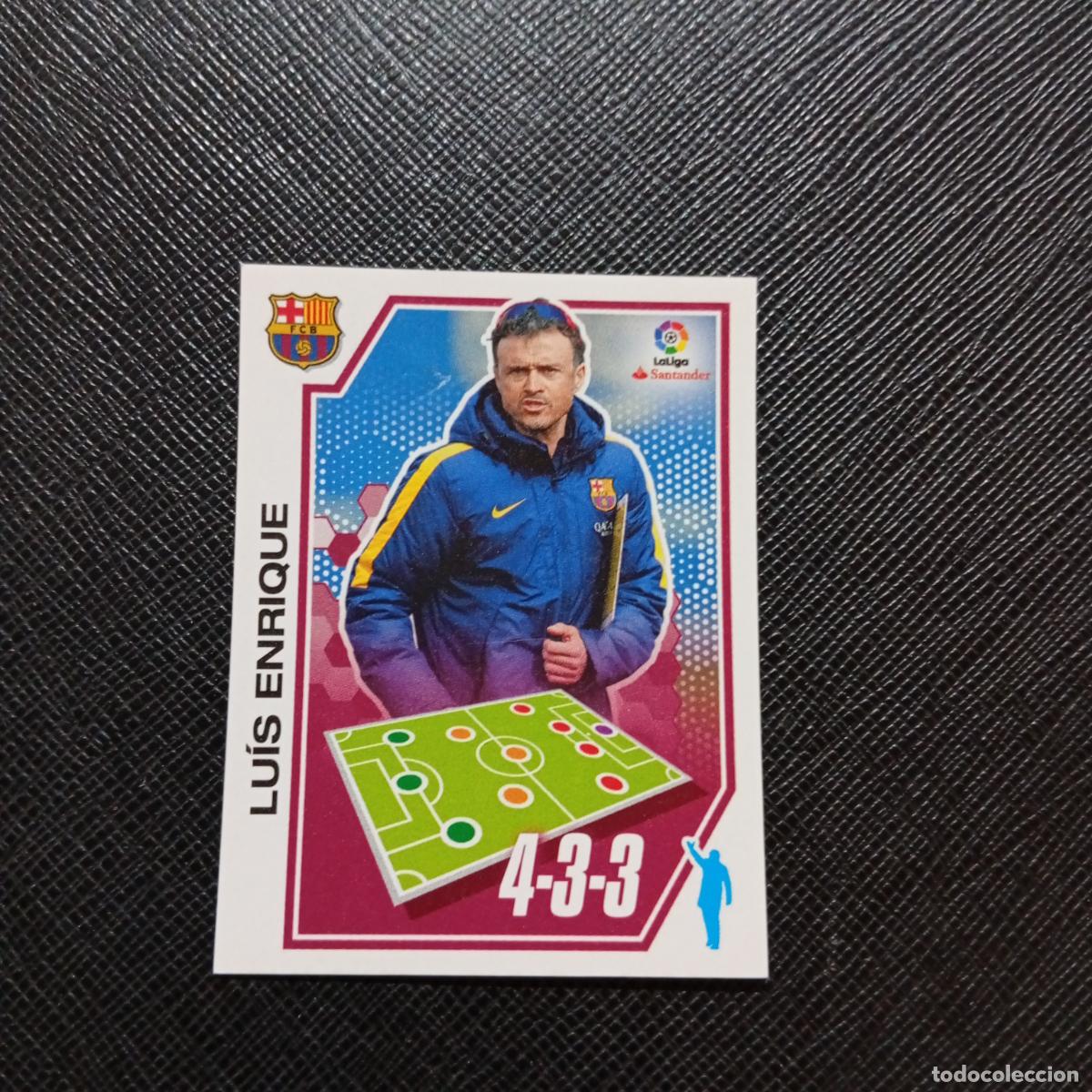 Cromos de f&uacute;tbol: 63 LUIS ENRIQUE BARCELONA PANINI 2016 2017 CROMO 16 17 FUTBOL LIGA - SIN PEGAR - A215 PG5