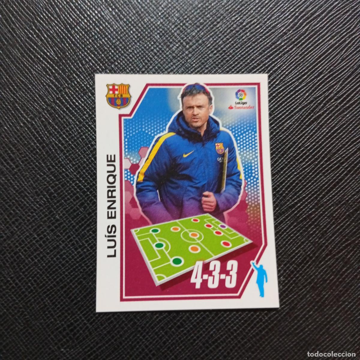 Cromos de f&uacute;tbol: 63 LUIS ENRIQUE BARCELONA PANINI 2016 2017 CROMO 16 17 FUTBOL LIGA - SIN PEGAR - A215 PG6