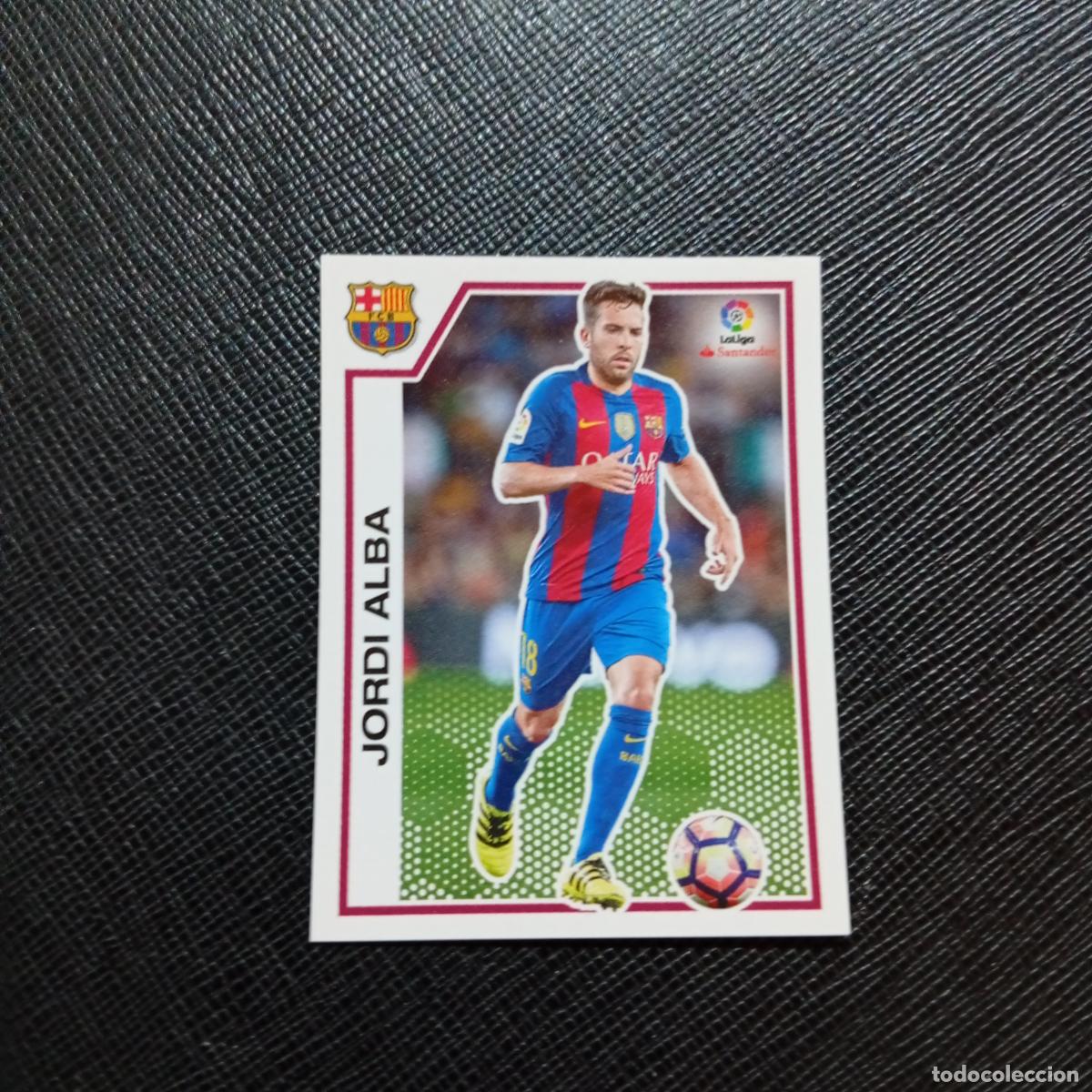 Cromos de f&uacute;tbol: 68 JORDI ALBA BARCELONA PANINI 2016 2017 CROMO 16 17 FUTBOL LIGA - SIN PEGAR - A215 PG6