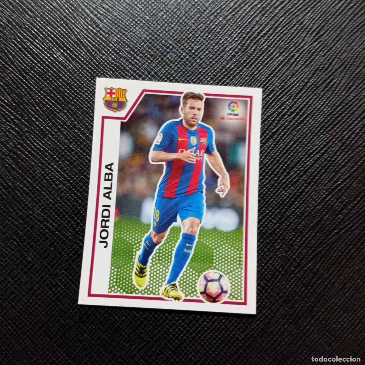 Cromos de f&uacute;tbol: 68 JORDI ALBA BARCELONA PANINI 2016 2017 CROMO 16 17 FUTBOL LIGA - SIN PEGAR - A215 PG6 B