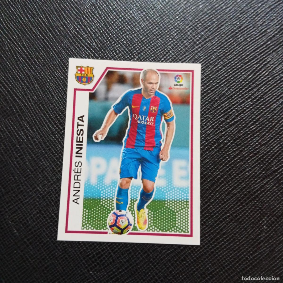 Cromos de f&uacute;tbol: 71 INIESTA BARCELONA PANINI 2016 2017 CROMO 16 17 FUTBOL LIGA - SIN PEGAR - A215 PG6