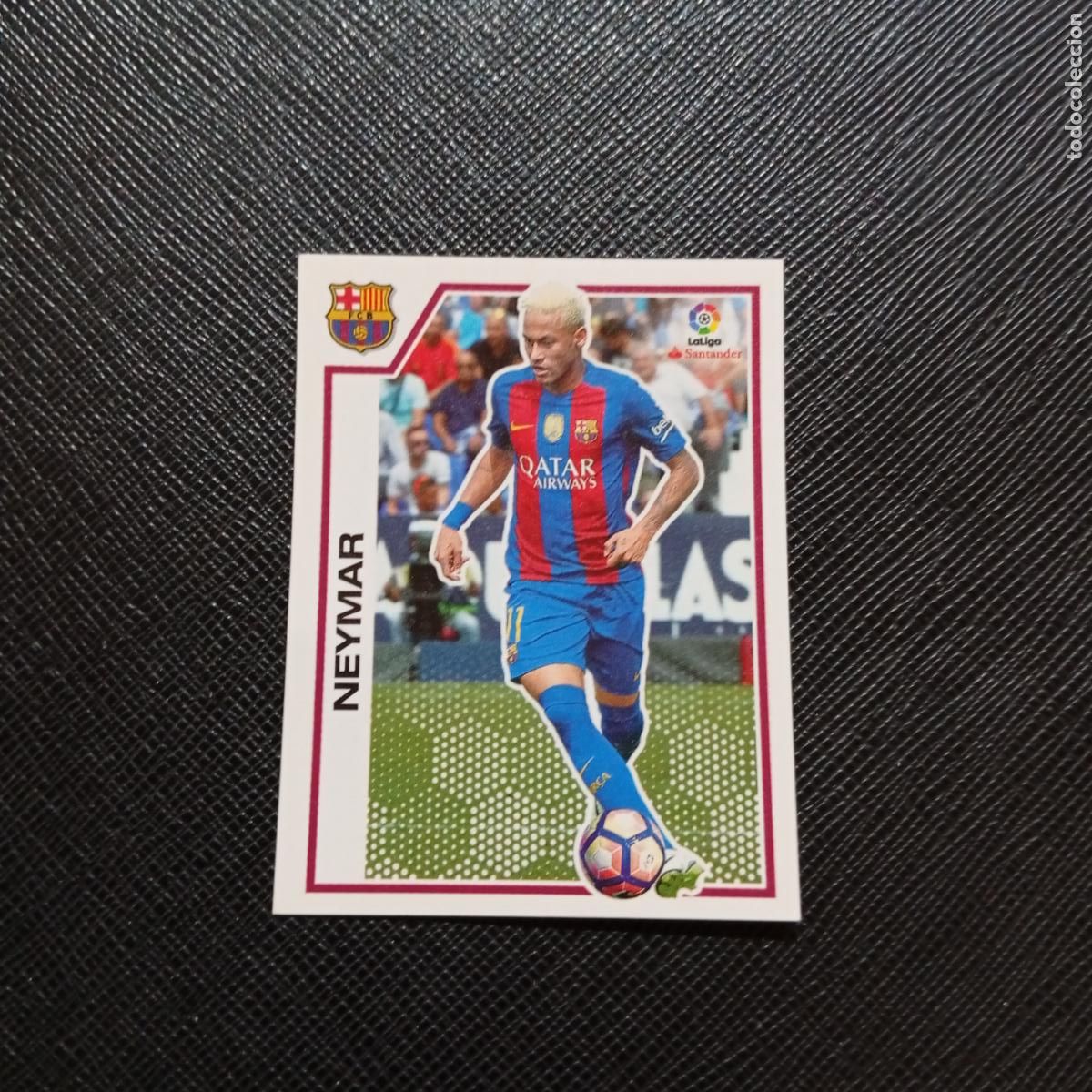 Cromos de f&uacute;tbol: 74 NEYMAR BARCELONA PANINI 2016 2017 CROMO 16 17 FUTBOL LIGA - SIN PEGAR - A215 PG6 B