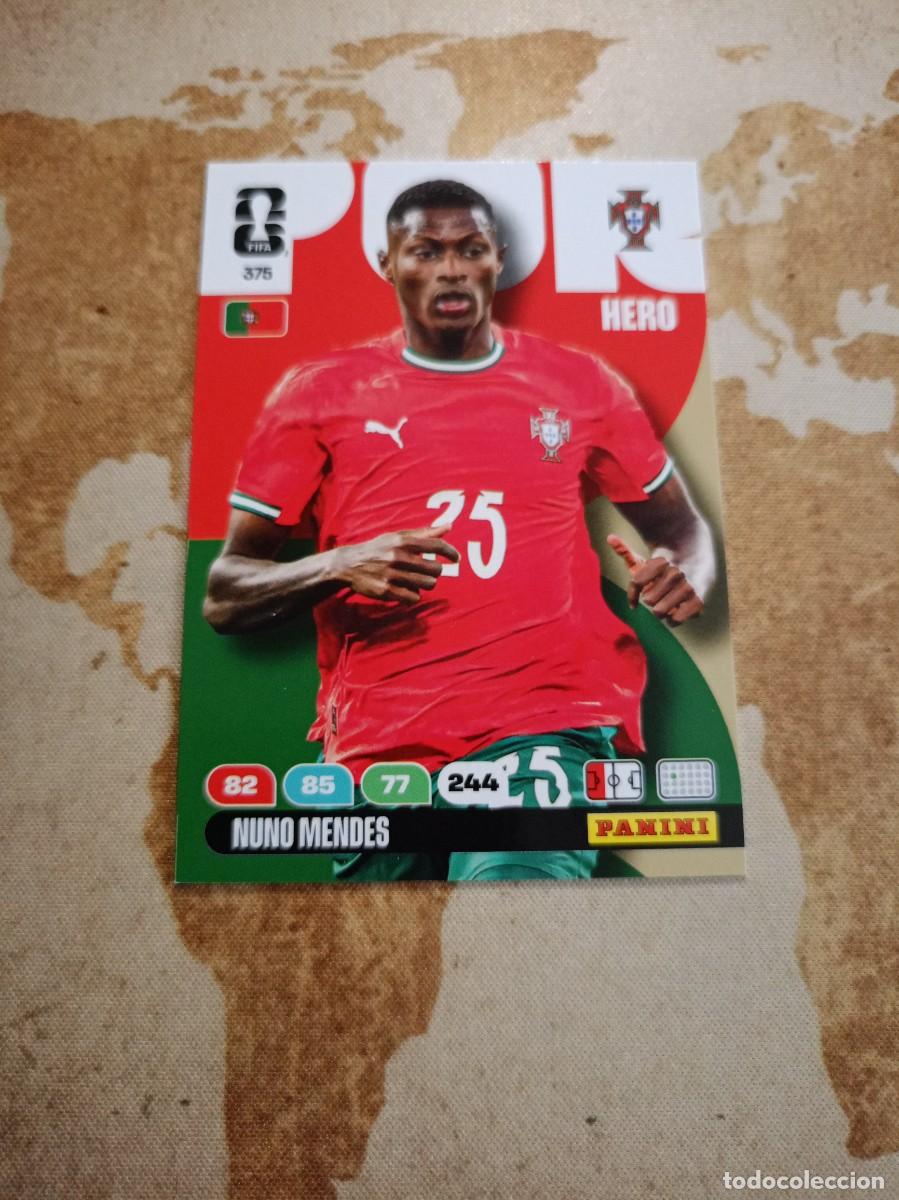 Cromos de f&uacute;tbol: Portugal 375 NUNO MENDES Adrenalyn WORLD cup 2026