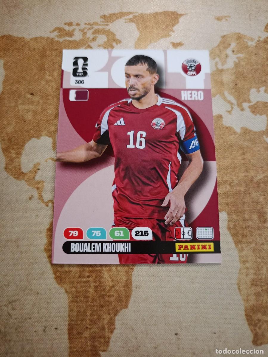 Cromos de f&uacute;tbol: Qatar 386 BOUALEM KHOUKHI Adrenalyn WORLD cup 2026