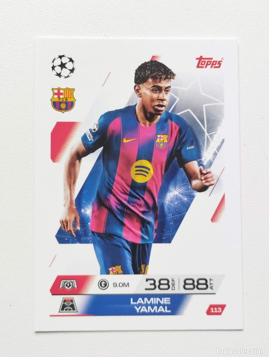 Cromos de f&uacute;tbol: CROMO CARD TOPPS MATCH ATTAX 2025 2026 25 26 LAMINE YAMAL 113 BARCELONA