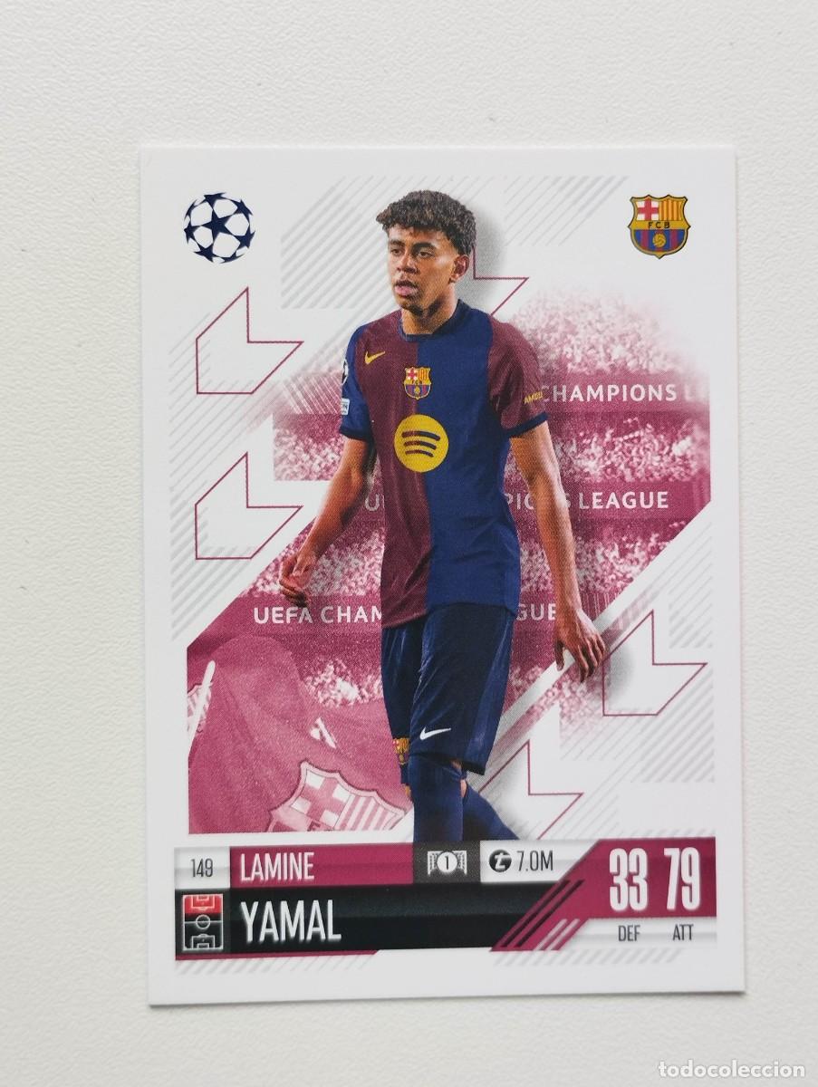 Cromos de f&uacute;tbol: CROMO CARD TOPPS MATCH ATTAX 2024 2025 24 25 LAMINE YAMAL 149 BARCELONA