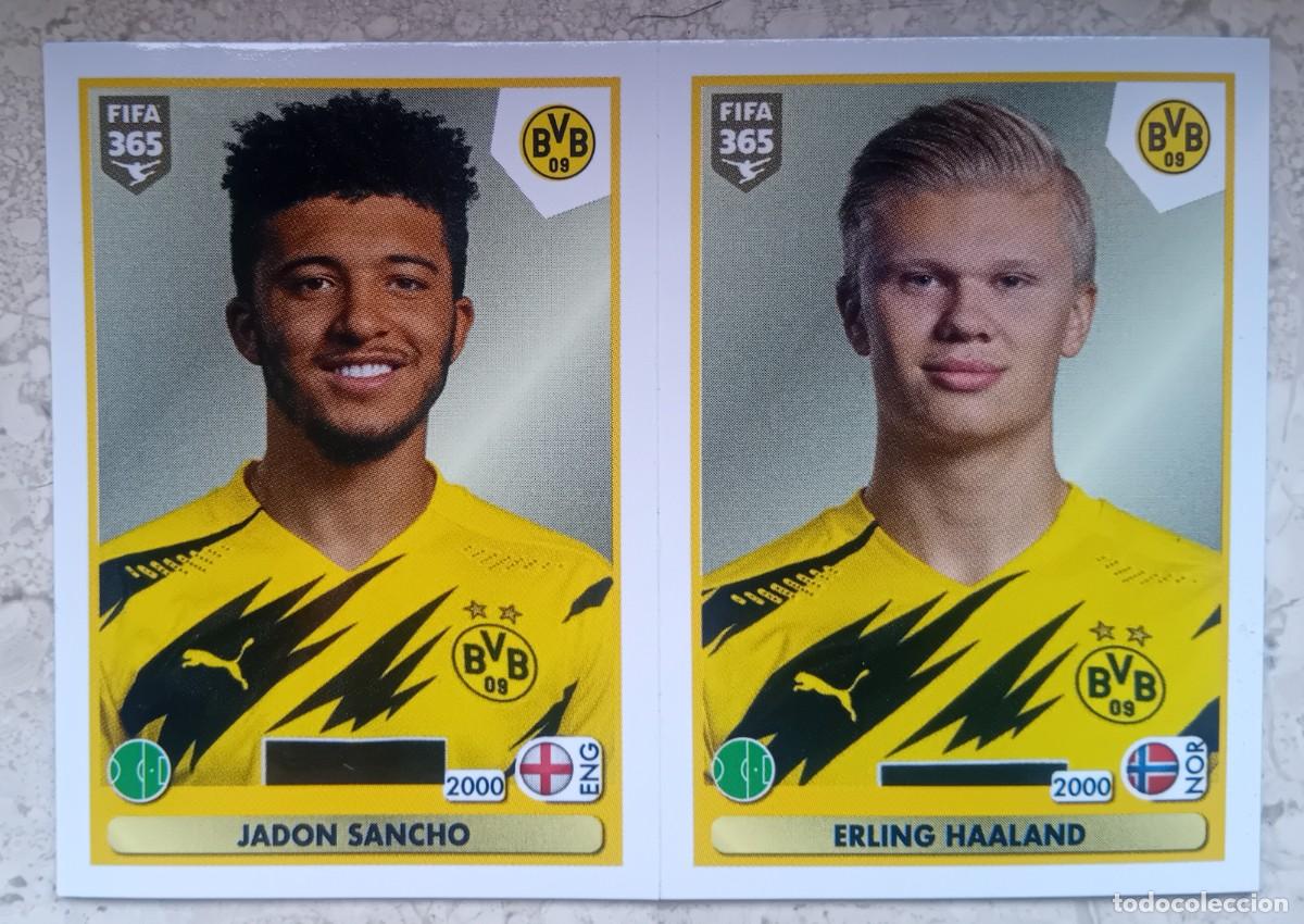Cromos de f&uacute;tbol: Figurina Panini 2020-21 Cromo Fifa 365 2021 Sancho Haaland Borussia Dortmund n 181