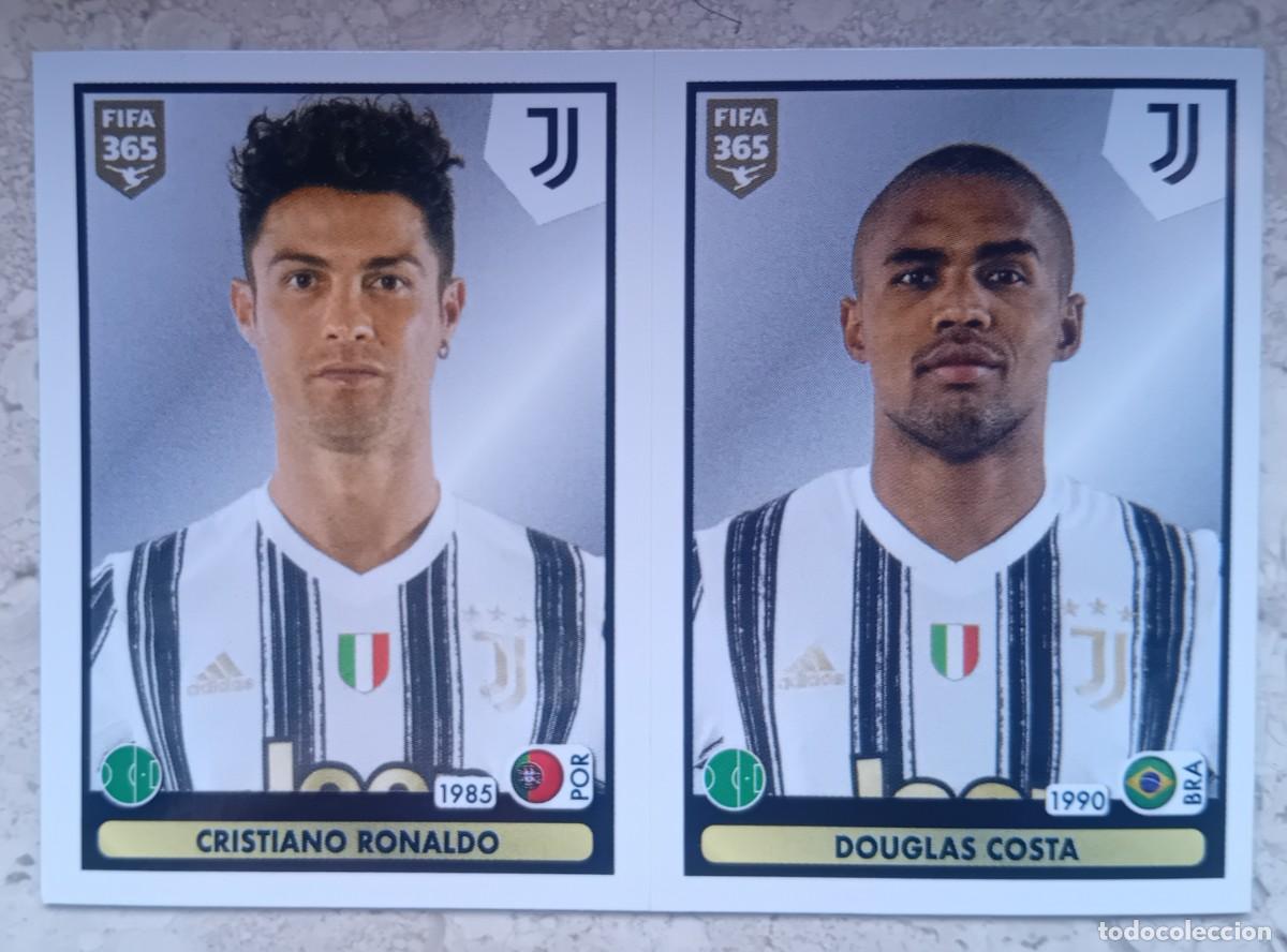Cromos de f&uacute;tbol: Figurina Panini 2021 Cromo Fifa 365 2020-21 Cristiano Ronaldo Douglas Costa CR7 Juventus num 244