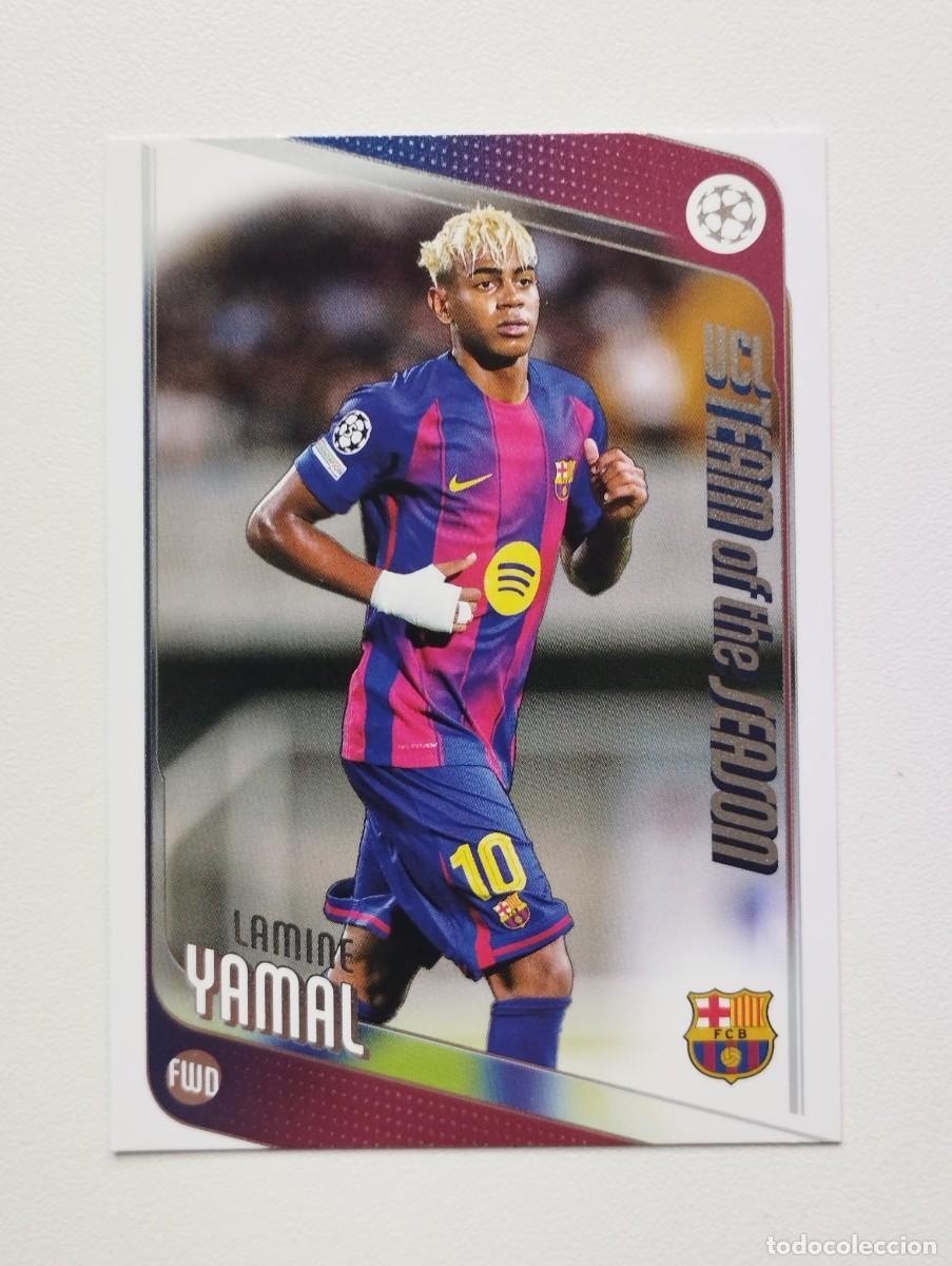 Cromos de f&uacute;tbol: CROMO CARD TOPPS 2025 2026 25 26 LAMINE YAMAL 10 UCL BARCELONA
