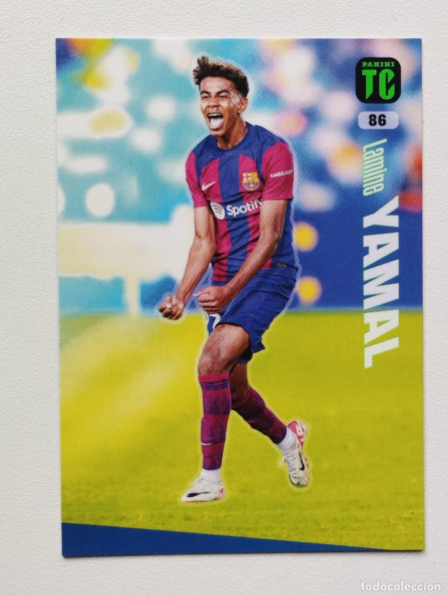 Cromos de f&uacute;tbol: CROMO CARD PANINI TOP CLASS 2024 24 LAMINE YAMAL 86 BARCELONA