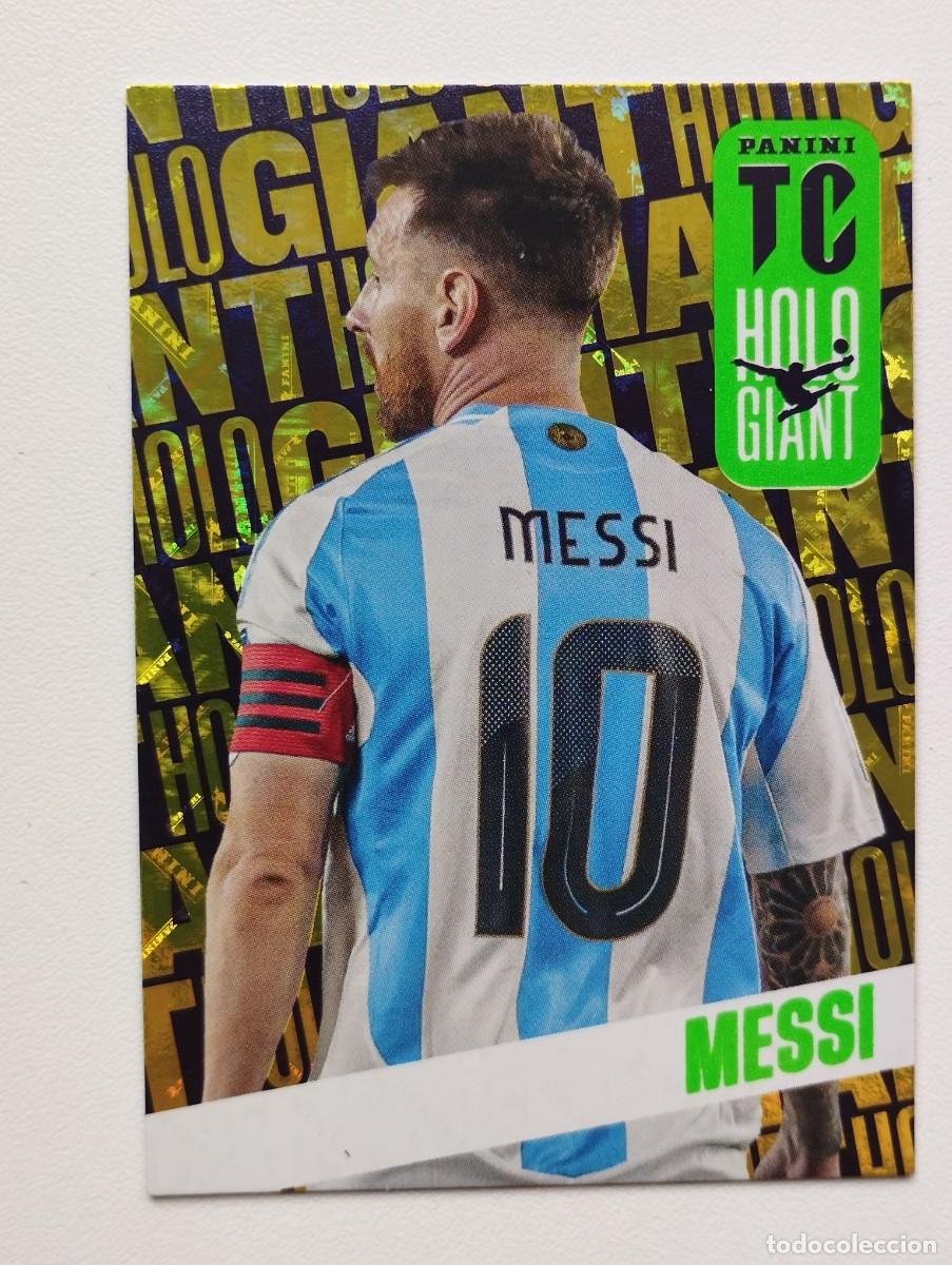 Cromos de f&uacute;tbol: CROMO CARD PANINI TOP CLASS 2025 25 LIONEL MESSI HOLO GIANT ARGENTINA