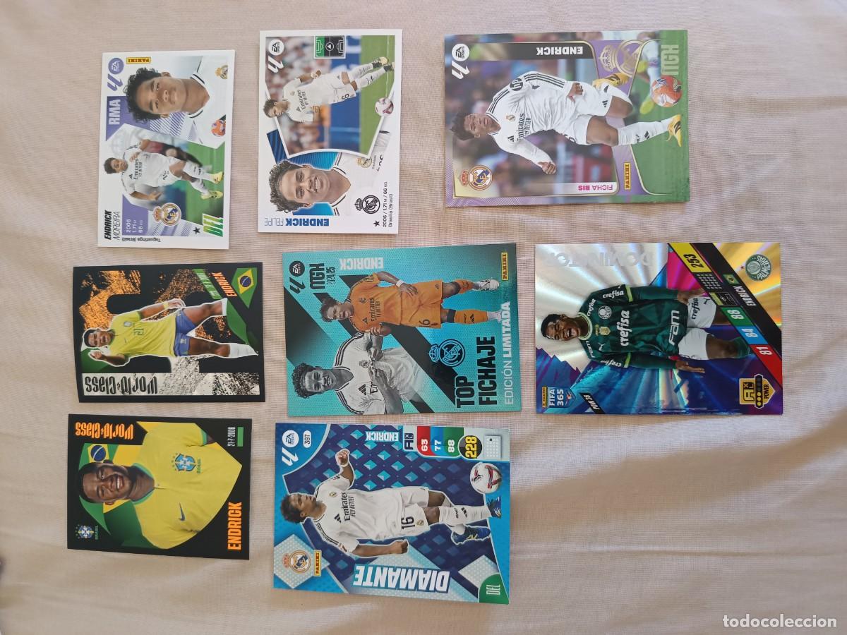 Fu&szlig;ball-Sticker: Lote cromos Endrick varias ediciones