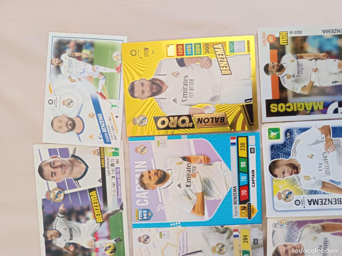 Cromos de f&uacute;tbol: Lote cromos Benzema varias ediciones - Foto 3