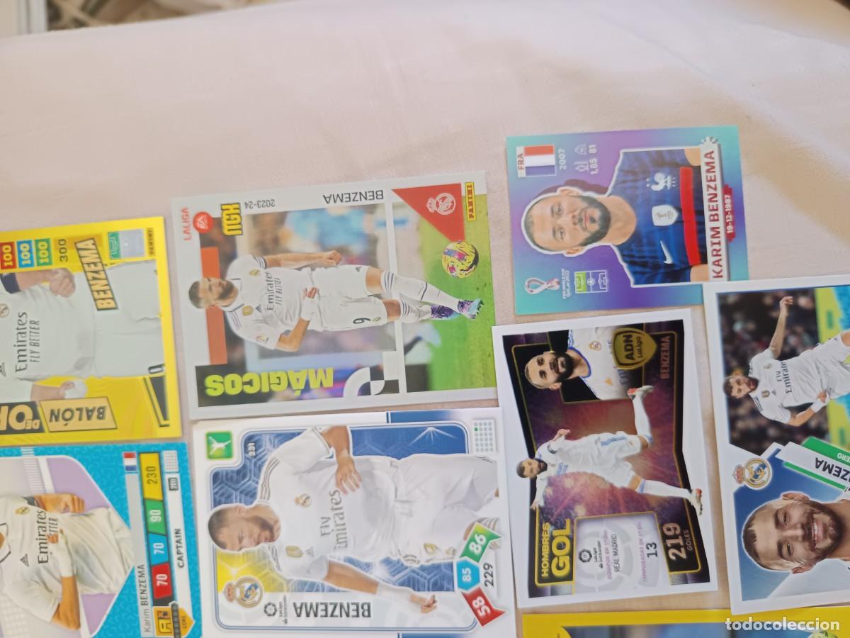 Cromos de f&uacute;tbol: Lote cromos Benzema varias ediciones - Foto 4