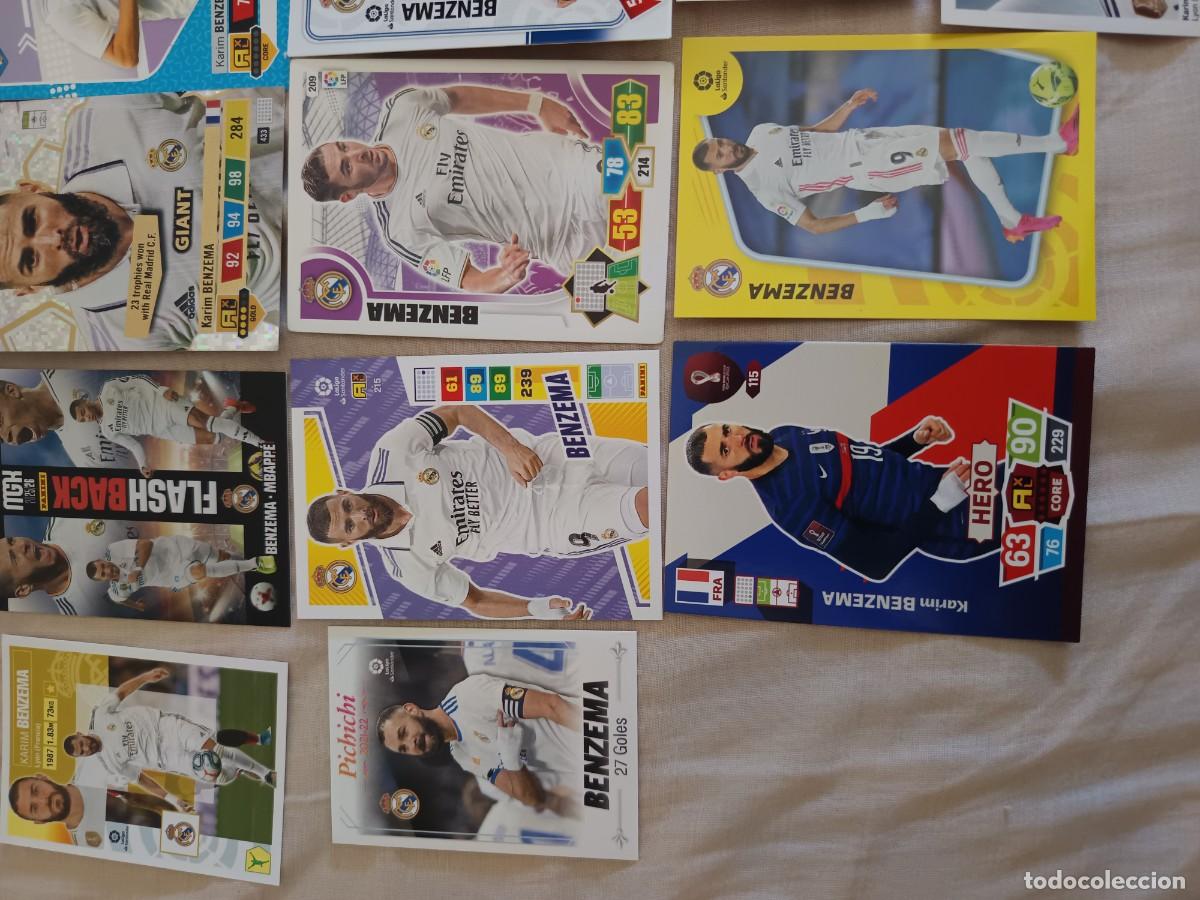 Cromos de f&uacute;tbol: Lote cromos Benzema varias ediciones - Foto 5