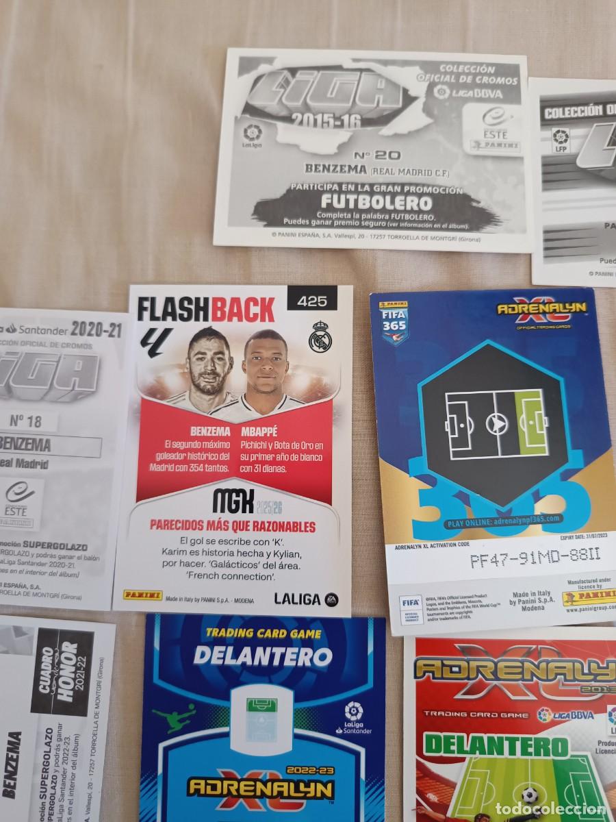 Cromos de f&uacute;tbol: Lote cromos Benzema varias ediciones - Foto 7