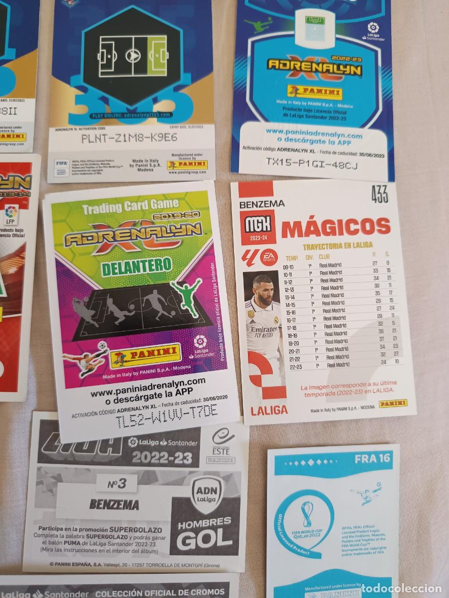 Cromos de f&uacute;tbol: Lote cromos Benzema varias ediciones - Foto 8