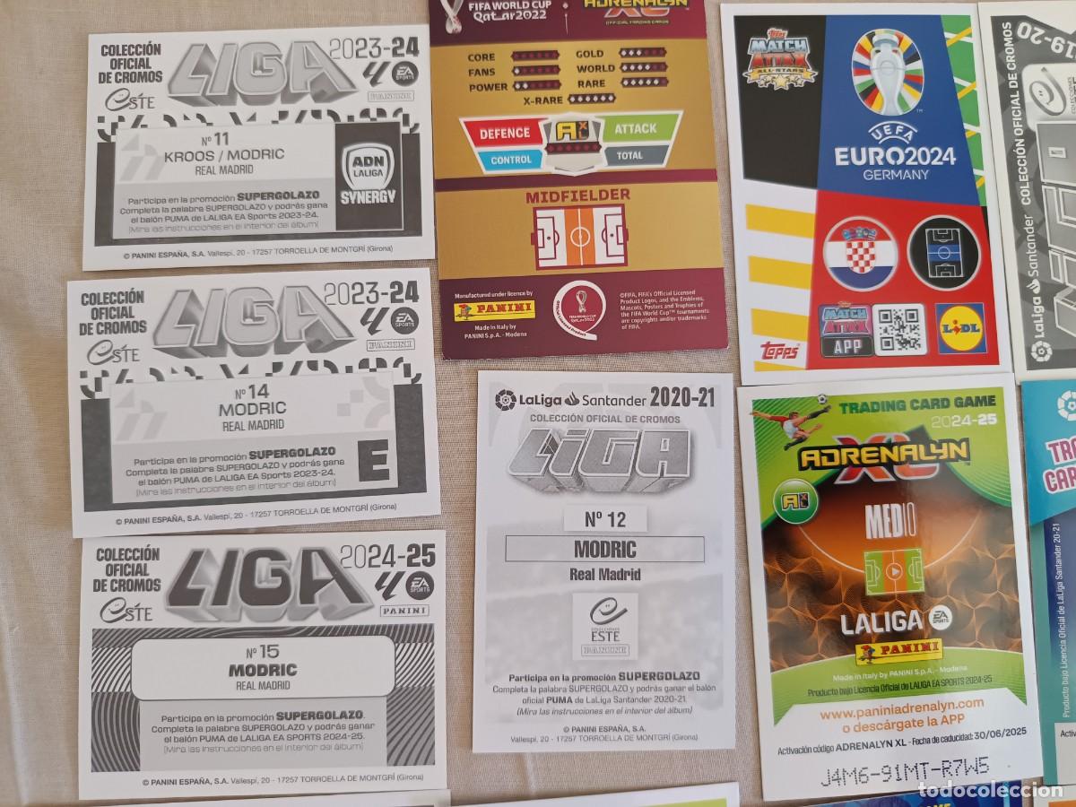 Cromos de f&uacute;tbol: Lote de cromos Modric - Foto 9