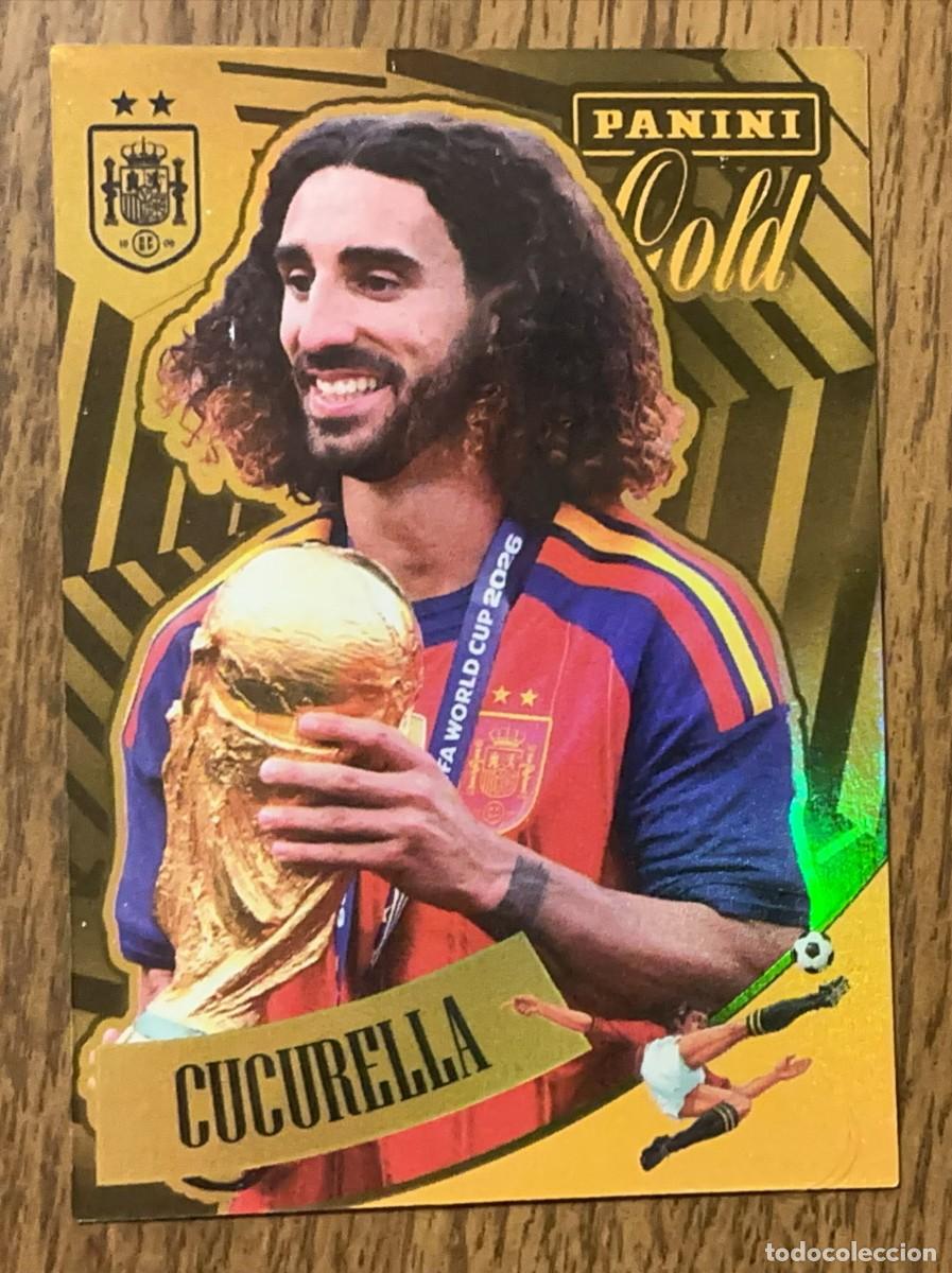 Cromos de f&uacute;tbol: Marc Cucurella #57 Gold Panini Club Campones Mundo Pasion Espa&ntilde;a 2026