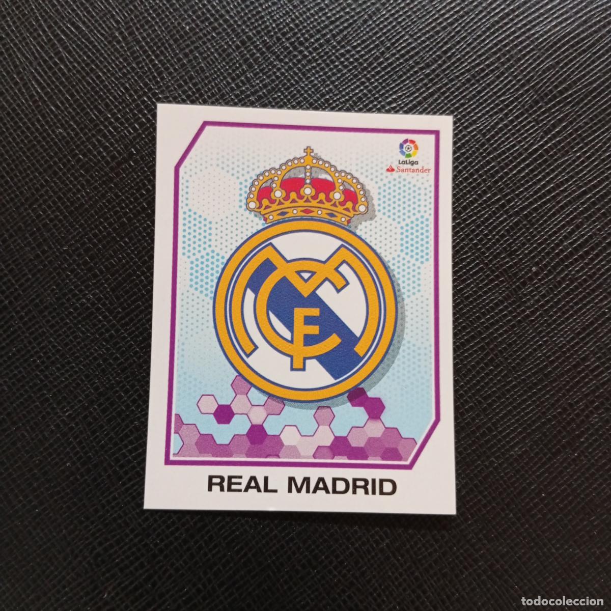 Cromos de f&uacute;tbol: 75 ESCUDO REAL MADRID PANINI 2016 2017 CROMO 16 17 FUTBOL LIGA - SIN PEGAR - A215 PG6