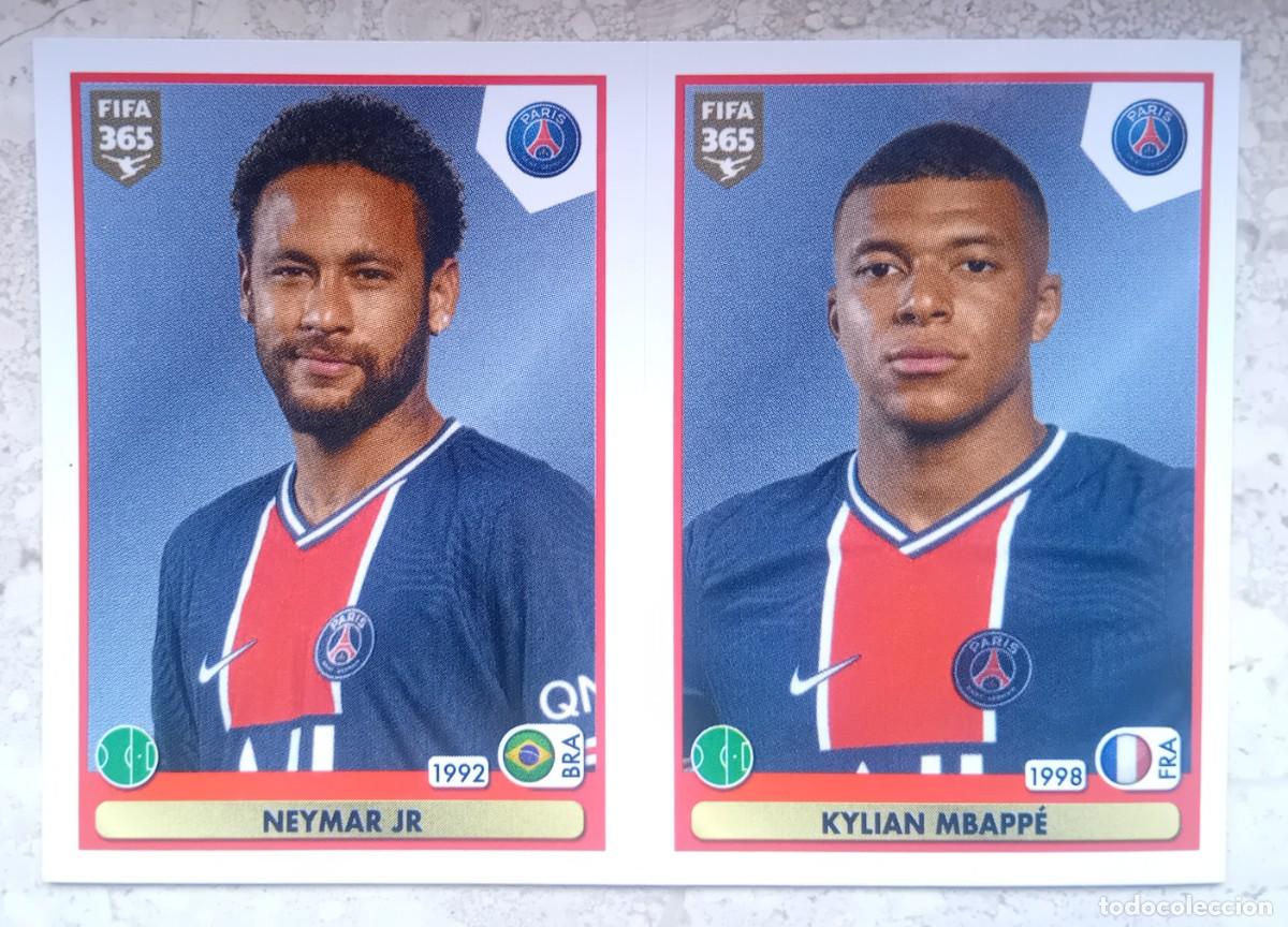 Cromos de f&uacute;tbol: Figurina Panini Cromo Fifa 365 2021 2020-21 Neymar Jr Mbapp&egrave; PSG Paris Saint German n 307