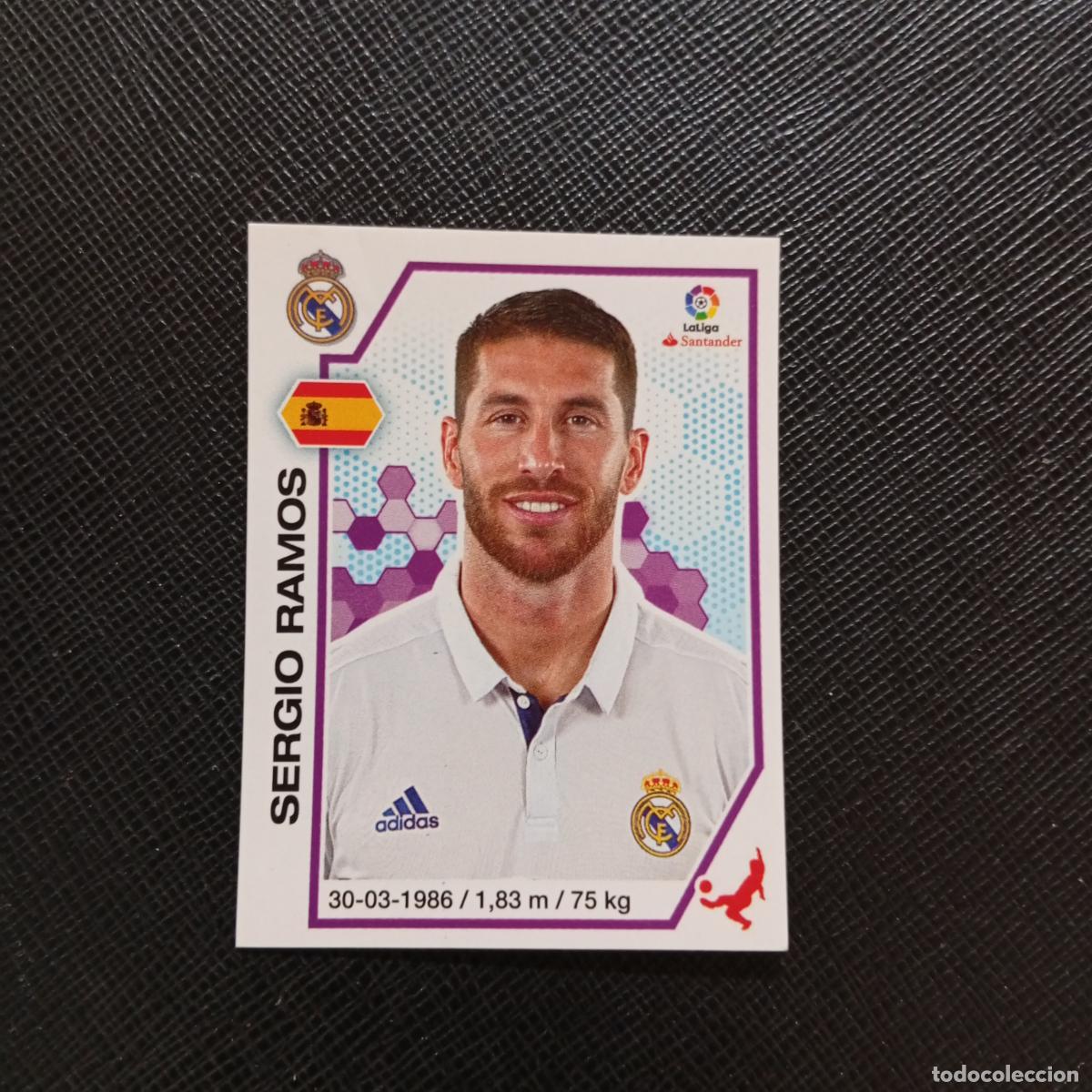 Cromos de f&uacute;tbol: 80 SERGIO RAMOS REAL MADRID PANINI 2016 2017 CROMO 16 17 FUTBOL LIGA - SIN PEGAR - A215 PG7