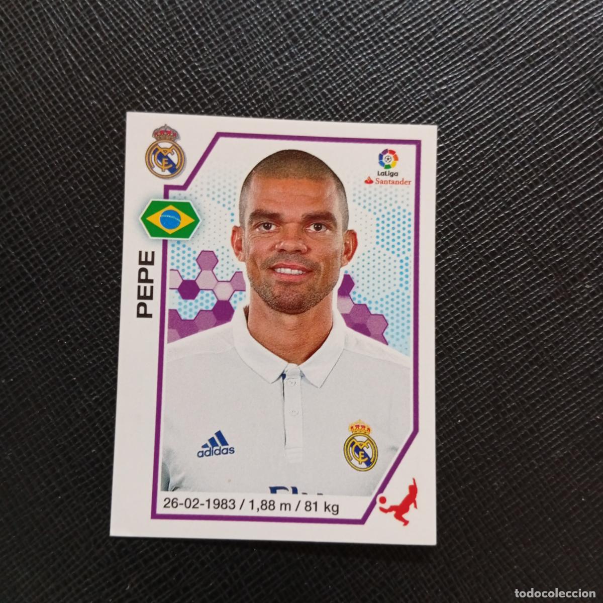 Cromos de f&uacute;tbol: 81 PEPE REAL MADRID PANINI 2016 2017 CROMO 16 17 FUTBOL LIGA - SIN PEGAR - A215 PG7