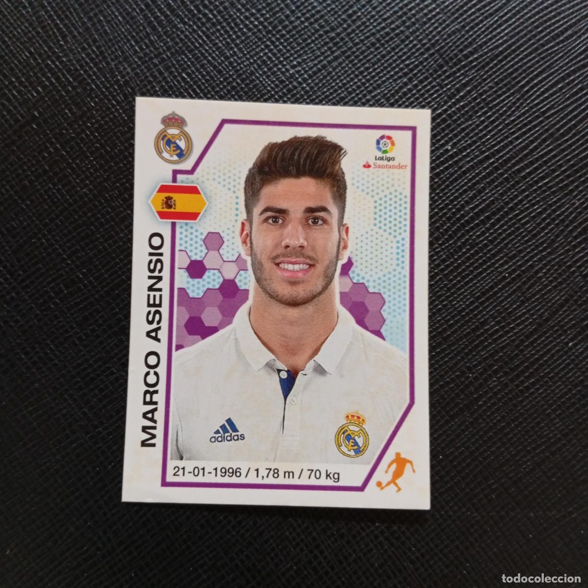 Cromos de f&uacute;tbol: 86 MARCO ASENSIO REAL MADRID PANINI 2016 2017 CROMO 16 17 FUTBOL LIGA - SIN PEGAR - A215 PG7