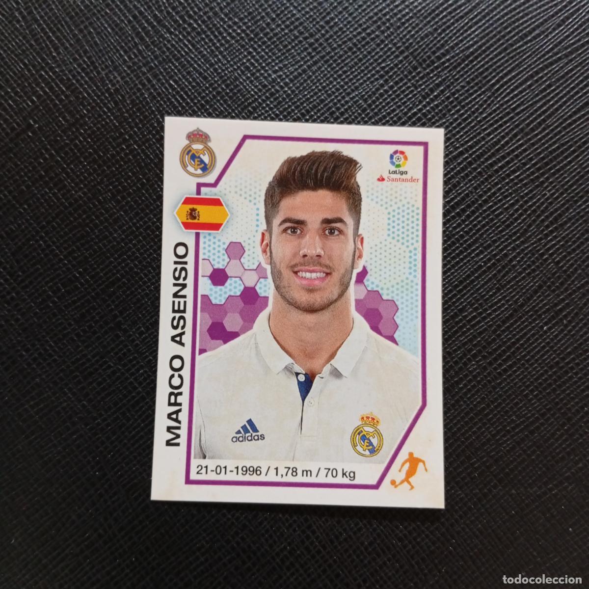 Cromos de f&uacute;tbol: 86 MARCO ASENSIO REAL MADRID PANINI 2016 2017 CROMO 16 17 FUTBOL LIGA - SIN PEGAR - A215 PG7 B