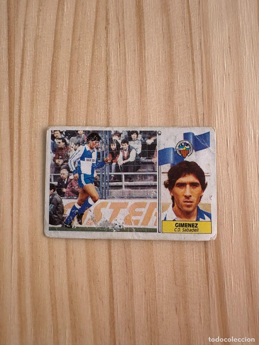 Cromos de Futebol: GIMENEZ COLOCA CROMO LIGA ESTE 1986 1987 86 87 FUTBOL SIN PEGAR NUNCA PEGADO SABADELL