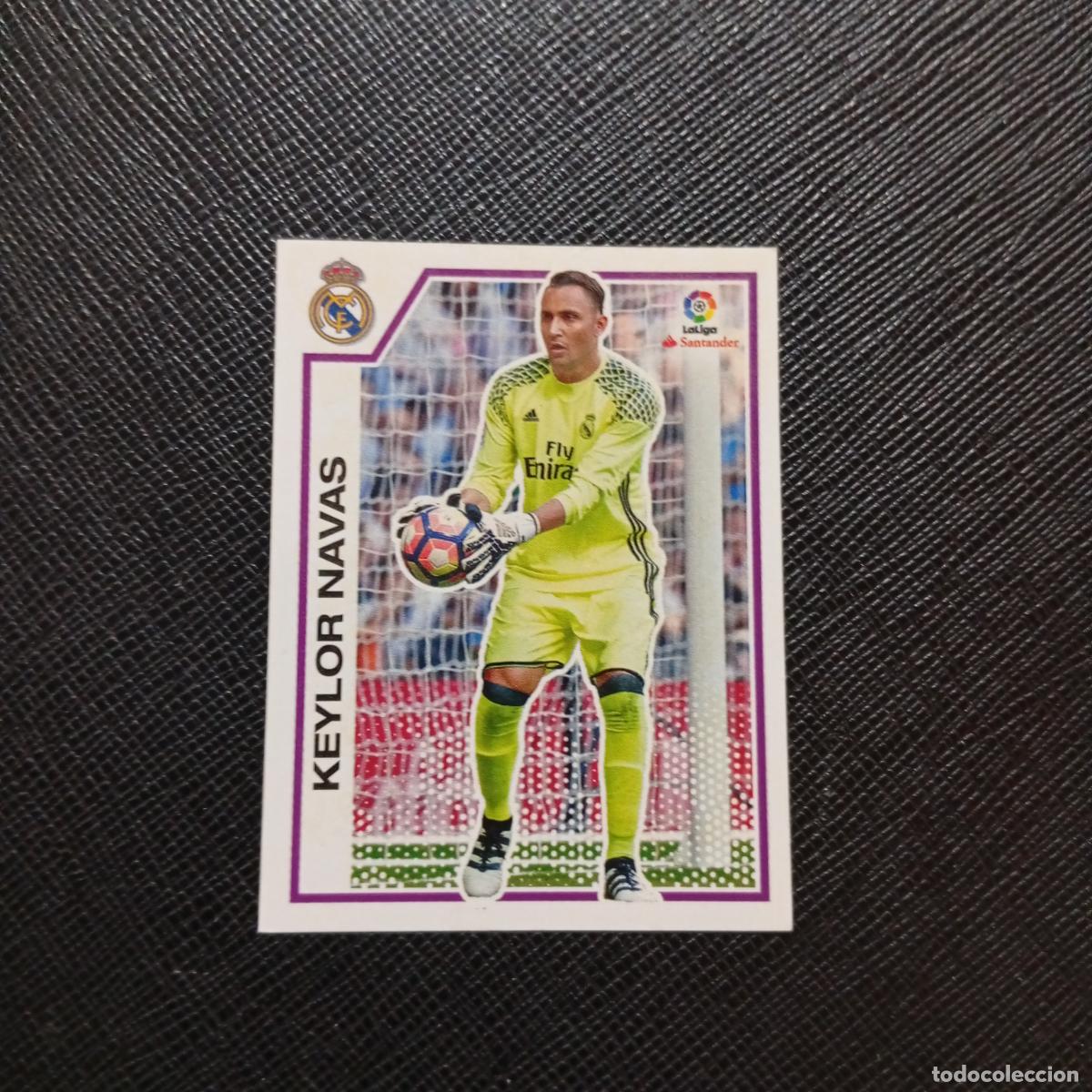 Fu&szlig;ball-Sticker: 101 KEYLOR NAVAS REAL MADRID PANINI 2016 2017 CROMO 16 17 FUTBOL LIGA - SIN PEGAR - A215 PG8 B