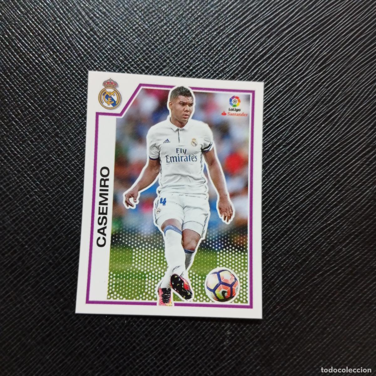 Fu&szlig;ball-Sticker: 106 CASEMIRO REAL MADRID PANINI 2016 2017 CROMO 16 17 FUTBOL LIGA - SIN PEGAR - A215 PG8