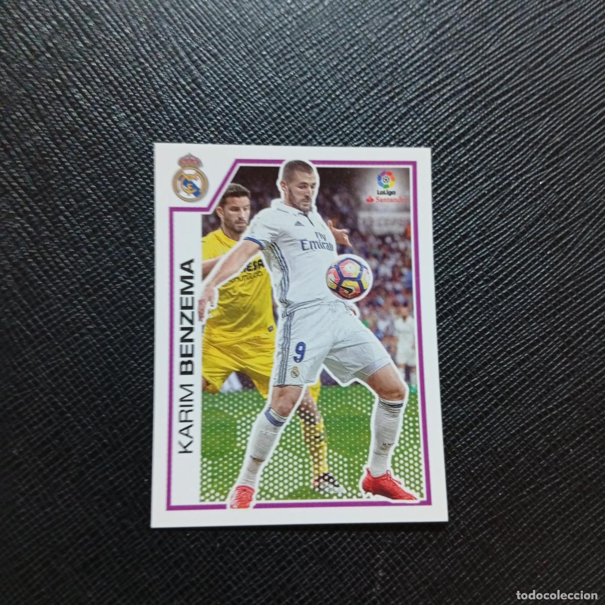 Fu&szlig;ball-Sticker: 110 BENZEMA REAL MADRID PANINI 2016 2017 CROMO 16 17 FUTBOL LIGA - SIN PEGAR - A215 PG8