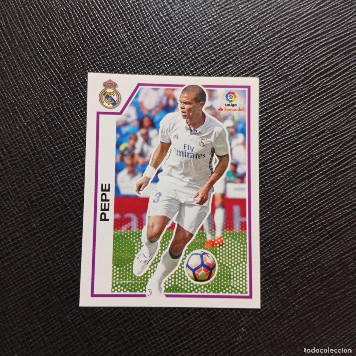 Fu&szlig;ball-Sticker: 104 PEPE REAL MADRID PANINI 2016 2017 CROMO 16 17 FUTBOL LIGA - SIN PEGAR - A215 PG9