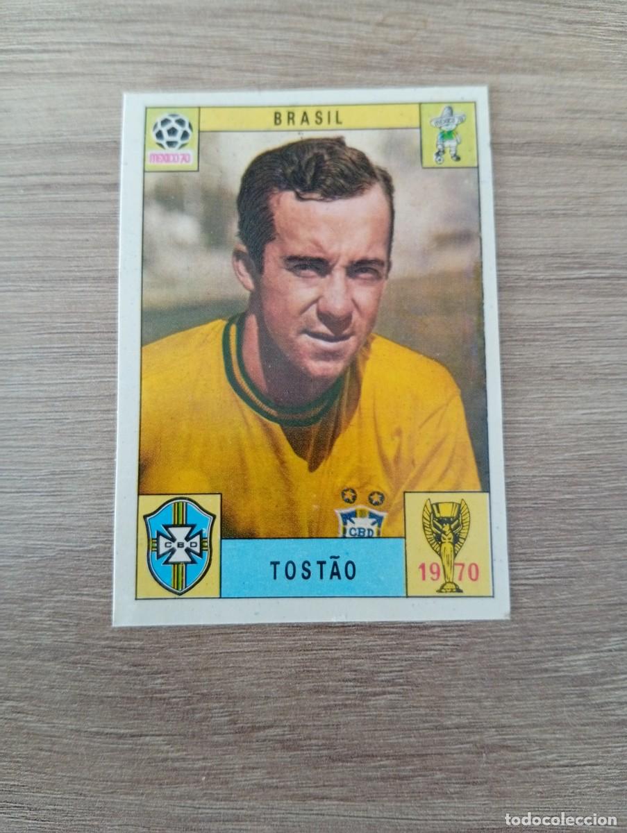 Cromos de f&uacute;tbol: TOSTAO BRASIL MUNDIAL MEXICO 70 PANINI ORIGINAL VERSION INTERNACIONAL DESPEGADO