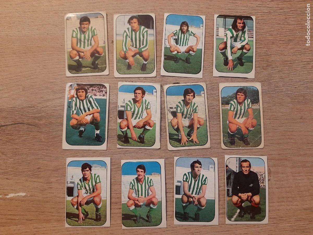 Cromos de f&uacute;tbol: LOTE 12 CROMOS DESPEGADOS Y DIFERENTES. REAL BETIS. LIGA ESTE 1976 1977 76 77