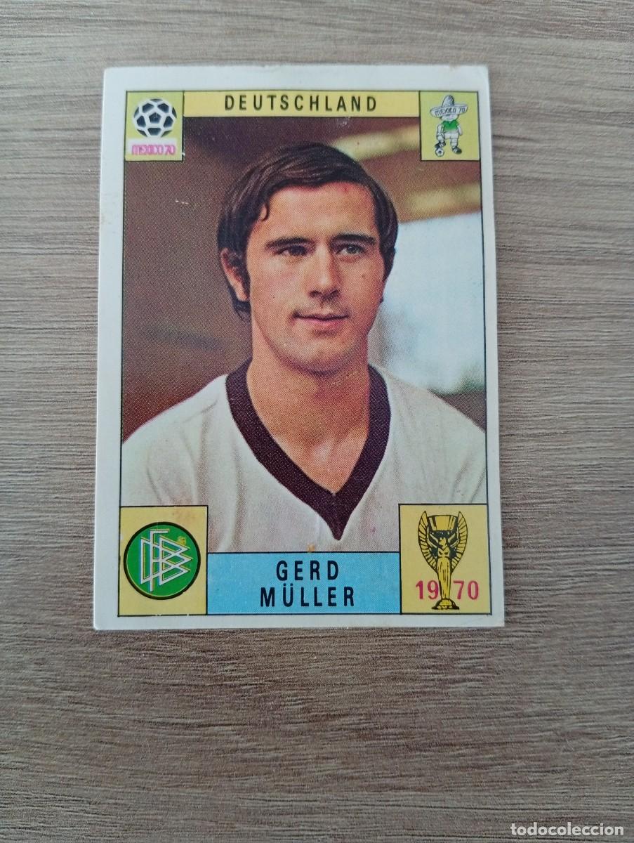 Cromos de f&uacute;tbol: GERD MULLER ALEMANIA MUNDIAL MEXICO 70 PANINI ORIGINAL VERSION INTERNACIONAL DESPEGADO