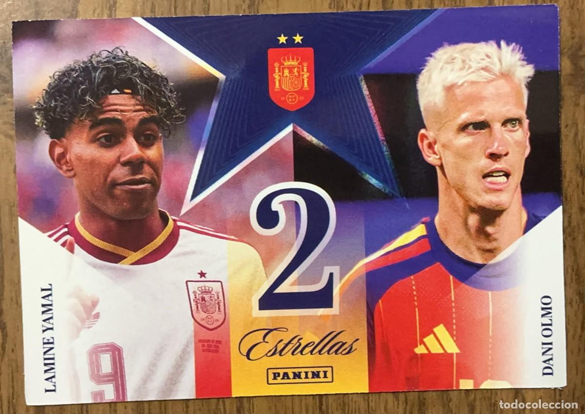 Cromos de f&uacute;tbol: Lamine Yamal - Dani Olmo 2 #47 Panini Club Campones Mundo Pasion Espa&ntilde;a 2026