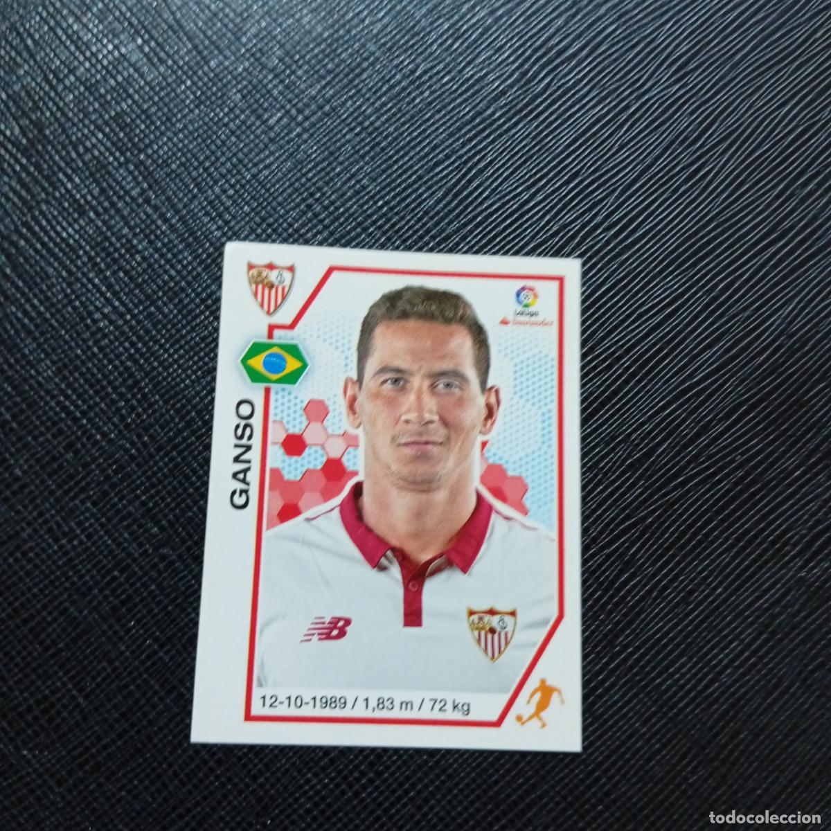 Cromos de f&uacute;tbol: 122 GANSO SEVILLA PANINI 2016 2017 CROMO 16 17 FUTBOL LIGA - SIN PEGAR - A215 PG9