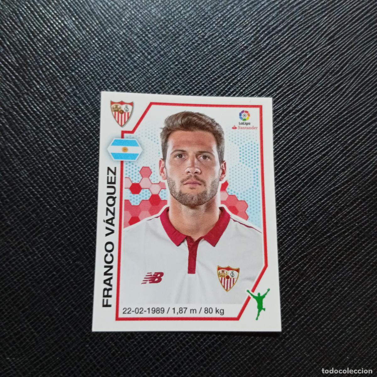 Cromos de f&uacute;tbol: 127 FRANCO VAZQUEZ SEVILLA PANINI 2016 2017 CROMO 16 17 FUTBOL LIGA - SIN PEGAR - A215 PG12