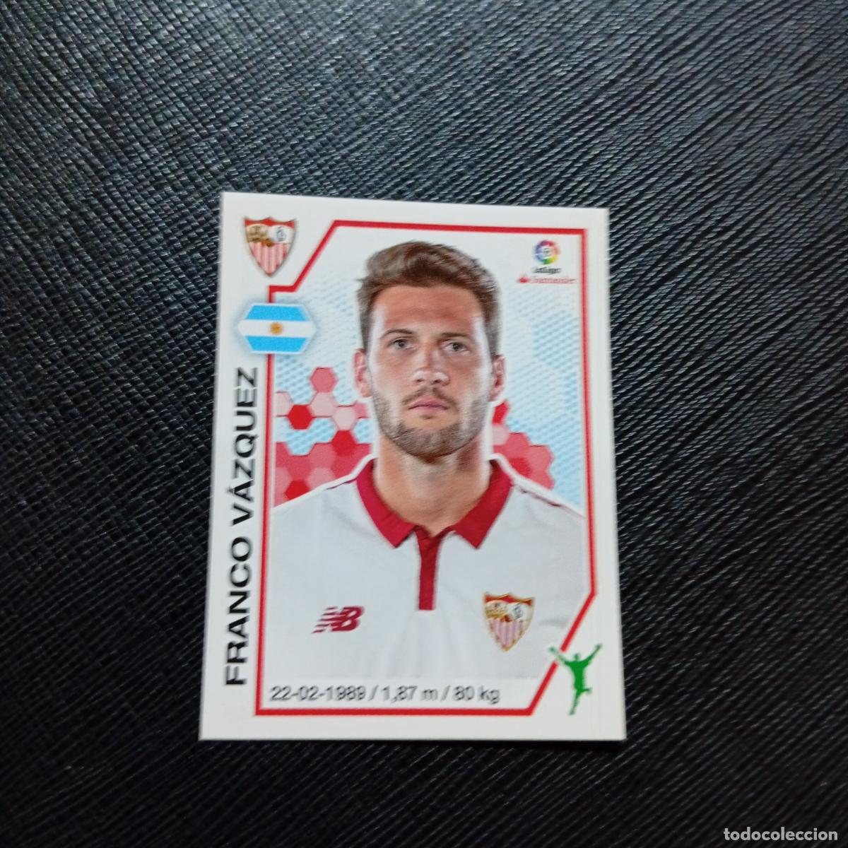 Cromos de f&uacute;tbol: 127 FRANCO VAZQUEZ SEVILLA PANINI 2016 2017 CROMO 16 17 FUTBOL LIGA - SIN PEGAR - A215 PG12